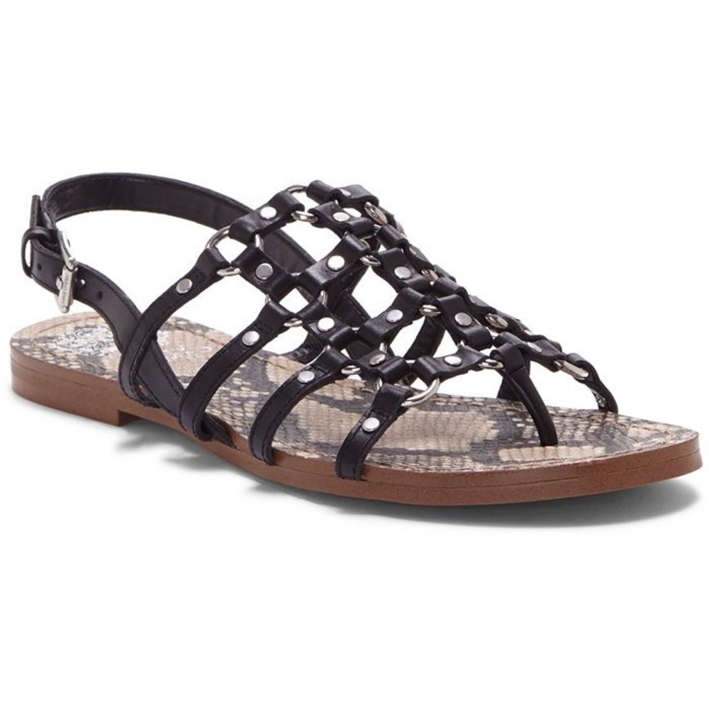 Vince Camuto Richintie Cage Sandal Black 8